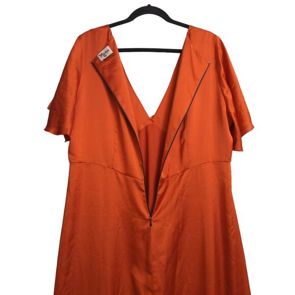 Show Me Your Mumu Rome Twist Gown Maxi Dress Burnt Orange Empire Waist 2X - Picture 6 of 10